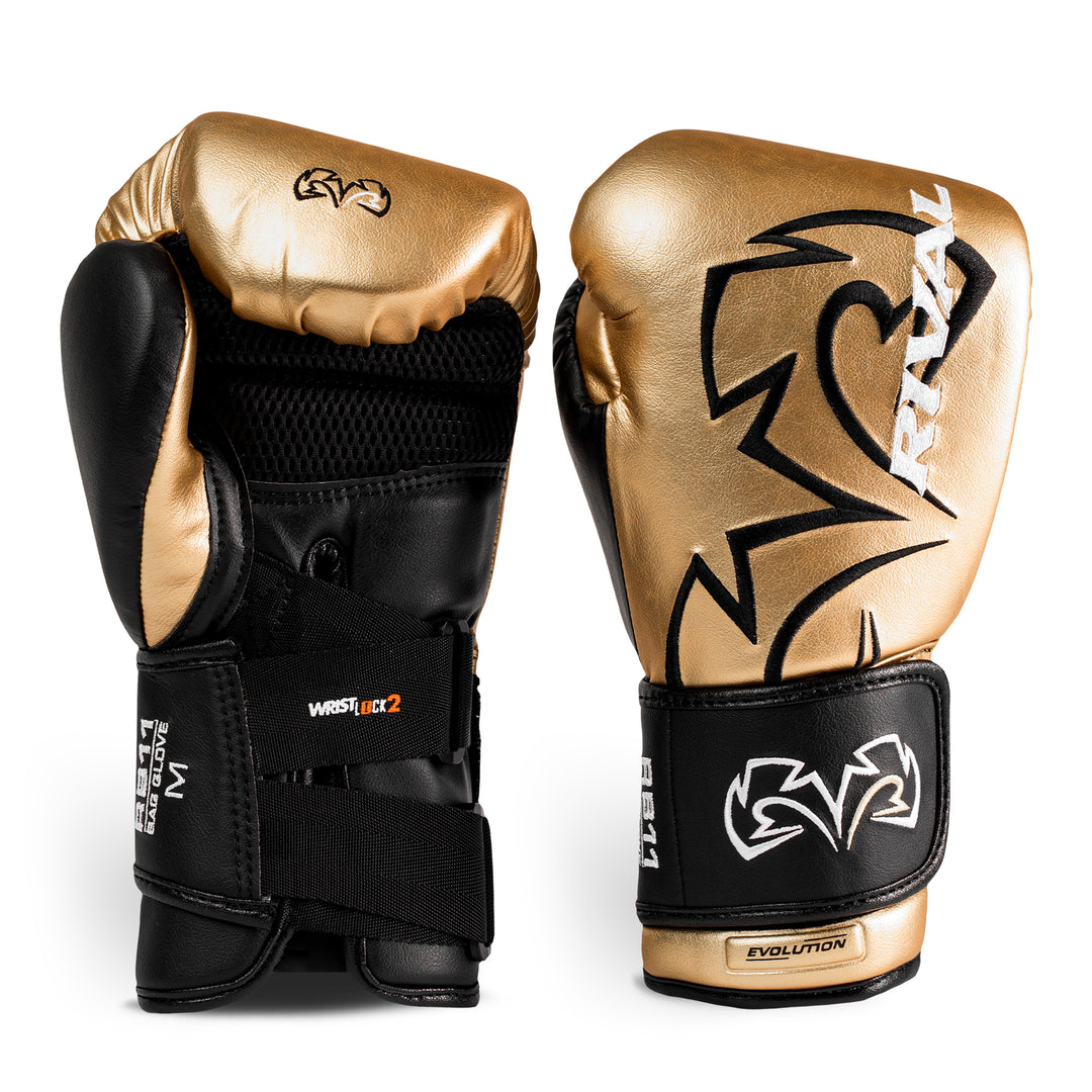【超美品】Rival RB11 Mサイズ （10オンス）バッググローブ ゴールド RB11 Evolution Bag Gloves – Rival Boxing Gear Australia